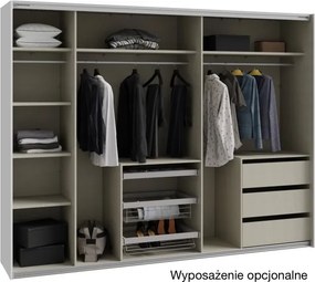 Duża szafa przesuwna 270 cm Nektarius 12411, kolor secret grey