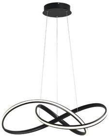 Lampa nowoczesna LED wisząca sufitowa pierścienie AT61-ESL-Black