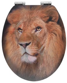 Deska sedesowa z nadrukiem 3D LION z MDF, WENKO