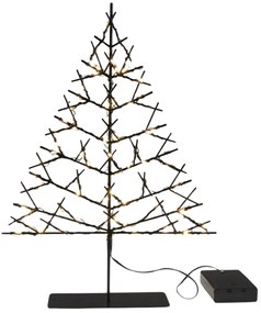 LED choinka świąteczna JINGLOO 33 cm, czarna