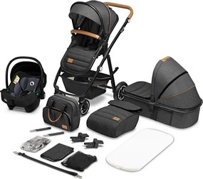 Lionelo - Wózek wielofunkcyjny 3w1 AMBER Szary Grafit