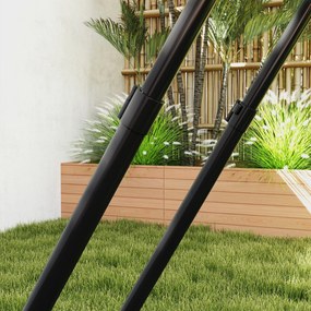 HOMCOM Rebounder Piłkarski Składana Bramka Odbijająca Siatka do Baseballu Koszykówki Metal Czarny 128x118x108-120cm | Aosom PL