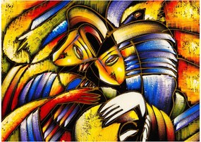 Obraz - Obraz olejny, kochankowie (70x50 cm)