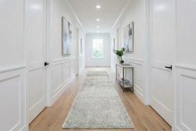 Jasnoszary chodnik dywanowy shaggy A5-D80