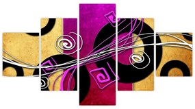 Obraz abstrakcji (125x70 cm)