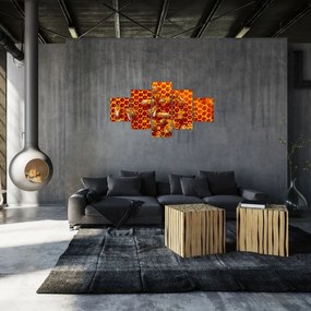 Obraz - Plaster miodu (125x70 cm)
