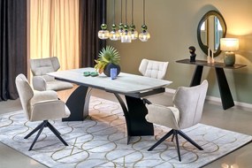 Obrotowe krzesło do jadalni z podłokietnikami K601 Halmar