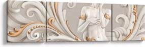Obraz bogini na ozdobnym tle (170x50 cm)