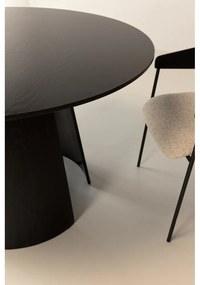 Okrągły stół z czarnym blatem ø 120 cm Zuri – MOME