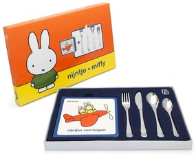 Sztućce dla dzieci ze stali nierdzewnej w kolorze srebra 4 szt. Miffy – Zilverstad