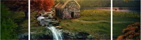 Obraz domku w bajkowym krajobrazie (170x50 cm)