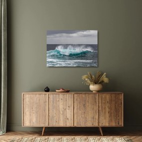 Obraz na szkle - Fale w oceanie (70x50 cm)