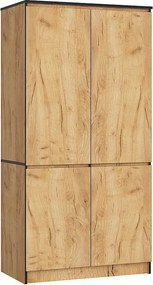 Szafa AKORD S90 4 drzwi Dąb Craft 90x51x180 cm