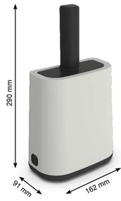 Szufelka ze stojakiem 9x16 cm Biala – Rotho