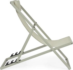 Szarobrązowy metalowy leżak ogrodowy Taylor – Bizzotto