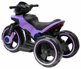 Baby Mix Motocykl elektryczny dla dzieci Policja, fioletowy