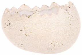Ceramiczny pojemnik na kwiaty Muszla pozioma, 17 x13 x 9 cm