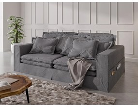 Szara sofa 236 cm Nora – Ropez