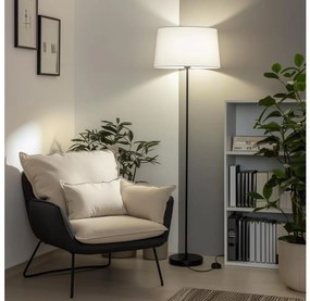 Brilagi - Lampa podłogowa LED CERIA 1xE27/40W/230V Ø 45 cm biała/czarna