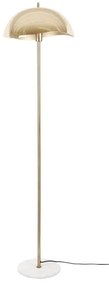 Lampa stojąca w kolorze złota z metalowym kloszem (wysokość 154 cm) Waved – Leitmotiv