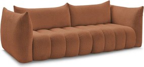 Pomarańczowa sofa z materiału bouclé 286 cm Azra – Bobochic Paris
