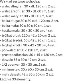 Zestaw piankowych klocków przedszkolnych XL 4641856