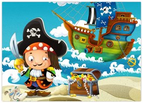 Obraz - Skarb piratów (70x50 cm)