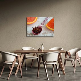 Obraz cynamonu na łyżce (70x50 cm)