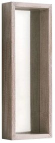 Lustro ścienne z drewna paulowni Geese Pure, 62x22 cm
