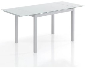 Rozkładany stół ze szklanym blatem 70x110 cm Fast – Tomasucci