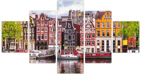 Obraz - Amsterdam, domy tańca (125x70 cm)
