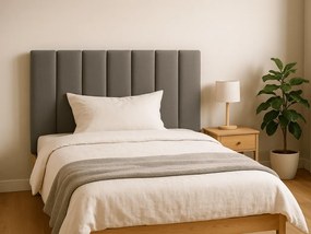 Tapicerowany panel ścienny QUADRATTA 15x60 cm, szary