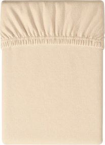 PrzytulneMieszkanie.pl Prześcieradło jersey jasnobeżowe 90 x 200 cm