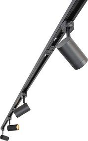 Nowoczesny system szynowy 1-fazowy z 14 reflektorami czarny - Jeana