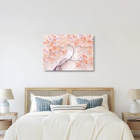 Obraz na szkle kwiatów drzewa koralowego - abstrakcja (70x50 cm)