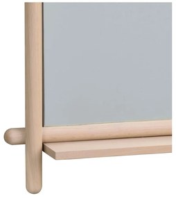 Lustro ścienne z półką i drewnianą ramą 52x12 cm Milford – Rowico