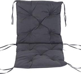 Outsunny Komplet 2 Poduszek na Krzesła Ogrodowe Niskie Oparcie Wygodne Siedziska Szare | Aosom PL