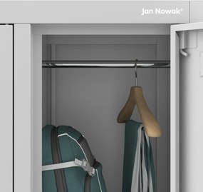 Szafka szkolna BHP szara: BARTUŚ 2 Plus