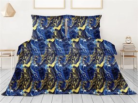 Pościel satynowa Gold Line 140x200 Galaxy granatowa GRENO