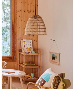 Regał dziecięcy z rattanu Kave Home Ormela, 40x80 cm