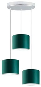 Okrągła lampa wisząca na chromowanym stelażu - N1-E63