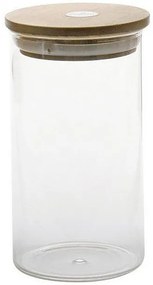 Szklany pojemnik z bambusową pokrywką, 1000ml , ZELLER