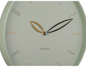 Zegar ścienny Karlsson 6012GR zielony, średnica 40 cm