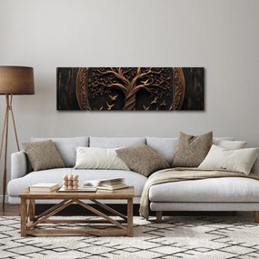 Obraz – Drewniane drzewo życia (170x50 cm)