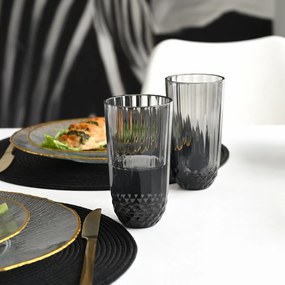 Szklanka ze szkła w kolorze dymu, 345 ml, L