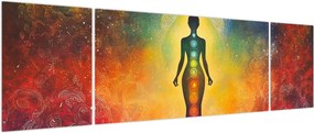 Obraz - Kobieta i czakry (170x50 cm)