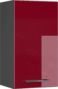 Szafka ścienna bordowa czerwień wysoki połysk 40x34.1x72 fame-line