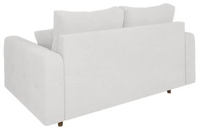 Biała sofa z materiału bouclé 150 cm Ariella – Ropez