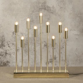 Złoty świecznik na żarówki