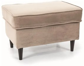 PODNÓŻEK RON VELVET C. BEŻ BLUVEL 40 / WENGE (P) SIGNAL